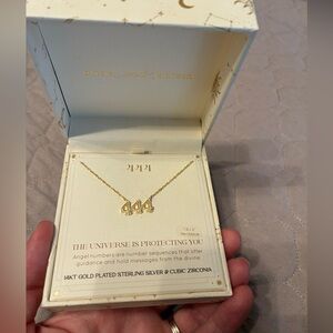 Olivia and Jackson 24 karat gold plated silver necklace